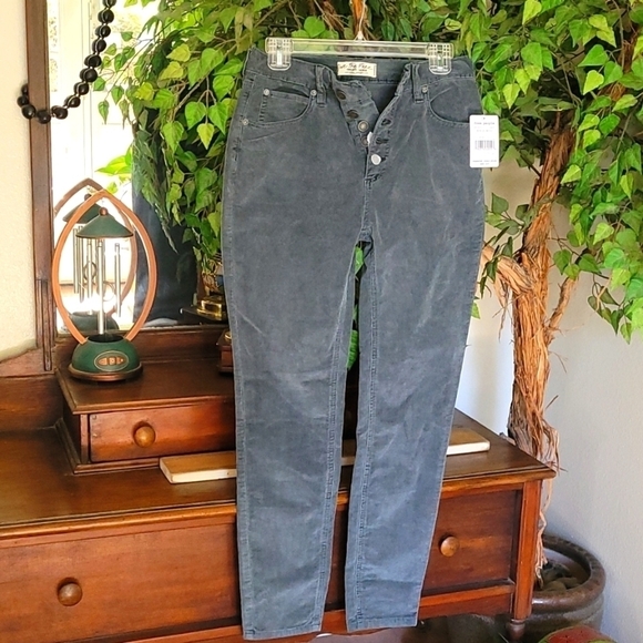 Free People Sun Chaser Corduroy jeans in Morning Waves Size 27 - Picture 2 of 11